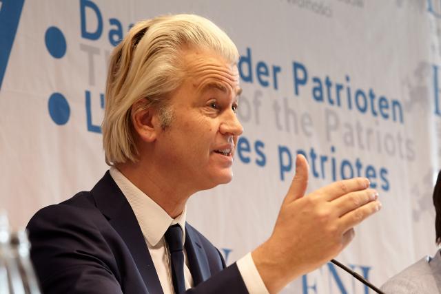 FILED - 21 January 2017, Rhineland-Palatinate, Koblenz: Dutch politician Geert Wilders attends the congress of the right-wing populist ENF group in the European Parliament. Dutch right-wing populist politician Wilders has congratulated Donald Trump on his victory as he looked poised to win the US presidential election. Photo: Thomas Frey/dpa