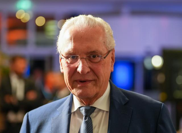 04 December 2024, Brandenburg, Rheinsberg: Bavaria's Minister of Interior Joachim Herrmann arrives to the 222nd meeting of the Interior Ministers and Senators of the Federal States Conference at the Precise Resort in Hafendorf. Photo: Soeren Stache/dpa