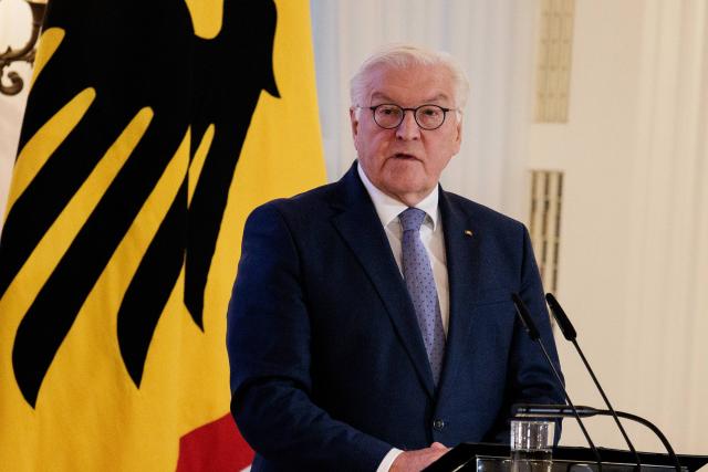 FILED - 12 November 2024, Berlin: German President Frank-Walter Steinmeier speaks at the launch event of the "Initiative for a State Capable of Acting" at Bellevue Palace. Photo: Carsten Koall/dpa