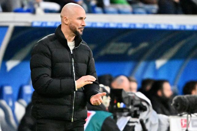 21 December 2024, Baden-Württemberg, Sinsheim: Hoffenheim head coach Christian Ilzer gestures during the German Bundesliga soccer match between TSG 1899 Hoffenheim and Bor. Moenchengladbach at PreZero Arena. Photo: Jan-Philipp Strobel/dpa - IMPORTANT NOTE: In accordance with the regulations of the DFL German Football League and the DFB German Football Association, it is prohibited to utilize or have utilized photographs taken in the stadium and/or of the match in the form of sequential images and/or video-like photo series.