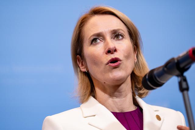 FILED - 12 December 2024, Berlin: Kaja Kallas, High Representative of the European Union for Foreign Affairs and Security Policy, gives a statement at the meeting of EU foreign ministers in the guest house of the Federal Foreign Office Villa Borsig. Photo: Fabian Sommer/dpa