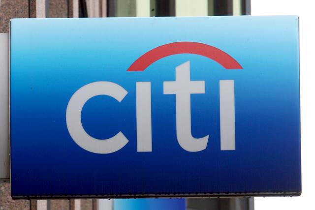 FILED - 11 July 2008, Duesseldorf: The Citibank logo is seen outside a branch in Duesseldorf. Photo: Franz-Peter Tschauner/dpa