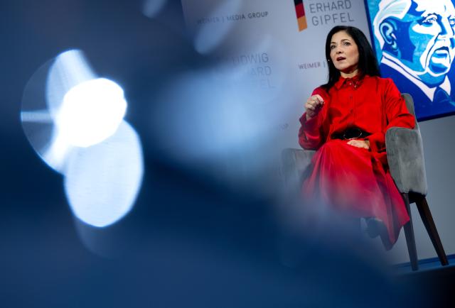 09 May 2025, Bavaria, Gmund Am Tegernsee: Katherina Reiche, German Minister for Economic Affairs and Energy, takes part in the Ludwig Erhard Summit, attended by representatives from business, politics, science and the media. Photo: Sven Hoppe/dpa