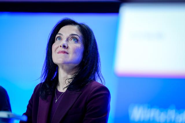 12 May 2025, Berlin: German Minister for Economic Affairs and Energy Katherina Reiche speaks at the Economic Day of the Christian Democratic Union (CDU) Economic Council. Photo: Kay Nietfeld/dpa