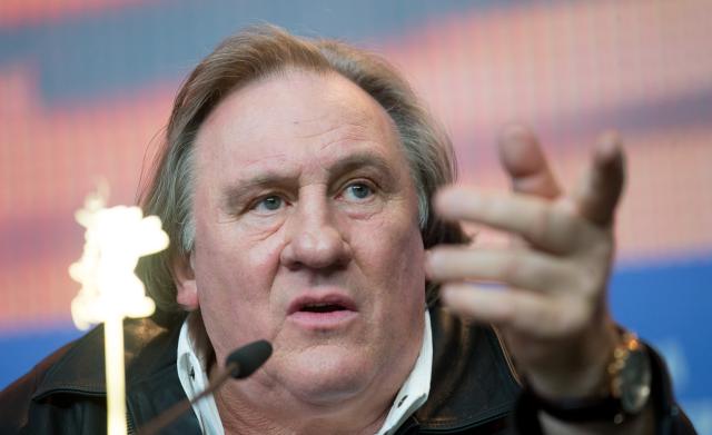 FILED - 19 February 2016, Berlin: French actor Gerard Depardieu attends a press conference during the 2016 Berlin International Film Festival. Photo: Kay Nietfeld/dpa