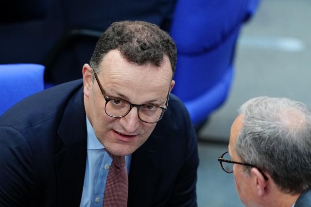 14 May 2025, Berlin: Jens Spahn, leader of the Christian Democratic Union of Germany parliamentary group, attends the plenary of the German Bundestag during the government questioning. Photo: Michael Kappeler/dpa