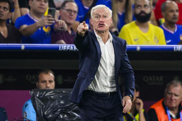 FILED - 09 July 2024, Bavaria, Munich: France coach Didier Deschamps gestures on the touchline during the UEFA Euro 2024 Semi-final soccer match between Spain and France at Munich Football Arena. Photo: Tom Weller/dpa