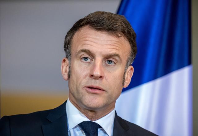 FILED - 18 March 2025, Berlin: France's President Emmanuel Macron speaks during a press conference at the German Chancellery in Berlin. Photo: Michael Kappeler/dpa