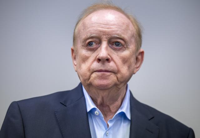 01 July 2025, Bavaria, Munich: German Chef Alfons Schuhbeck is standing in the courtroom of Munich Regional Court. Schuhbeck is being tried on charges of subsidy fraud. Photo: Peter Kneffel/dpa