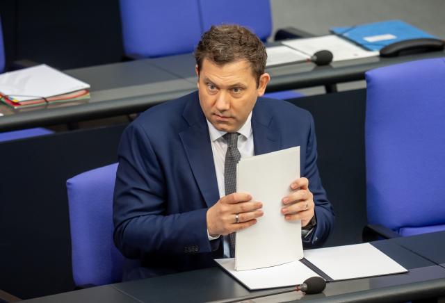 08 July 2025, Berlin: Lars Klingbeil, German Minister of Finance, speaks in the Bundestag during the budget debates on the introduction of the draft federal budget for 2025. Photo: Michael Kappeler/dpa