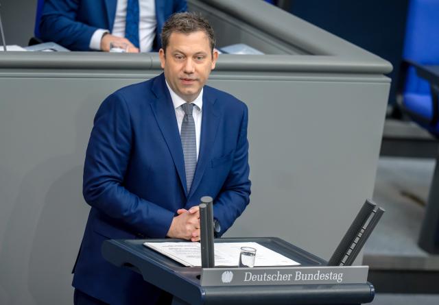 08 July 2025, Berlin: Lars Klingbeil, German Minister of Finance, speaks in the Bundestag during the budget debates on the introduction of the draft federal budget for 2025. Photo: Michael Kappeler/dpa