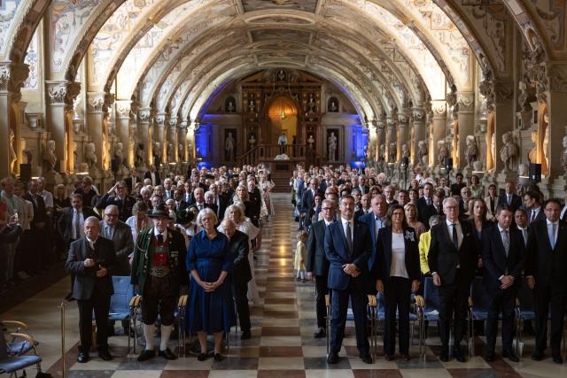 09 July 2025, Bavaria, Munich: Markus Soeder, Minister President of Bavaria, attends the award ceremony of the Bavarian Order of Merit. Photo: Lukas Barth/dpa