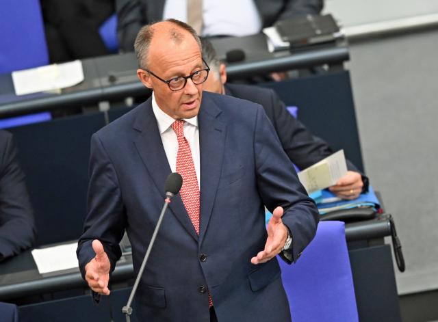 09 July 2025, Berlin: German Chancellor Friedrich Merz speaks during the plenary session of the German Bundestag. Photo: Niklas Treppner/dpa