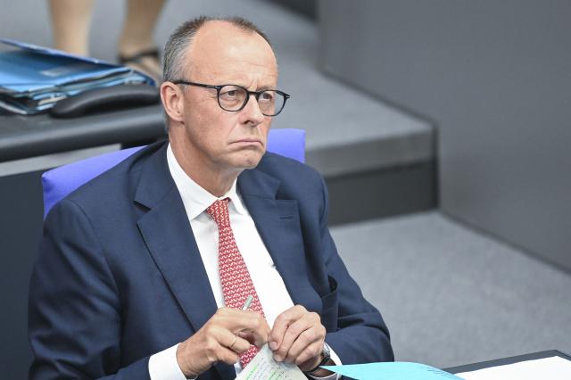 09 July 2025, Berlin: German Chancellor Friedrich Merz speaks during the plenary session of the German Bundestag. Photo: Katharina Kausche/dpa