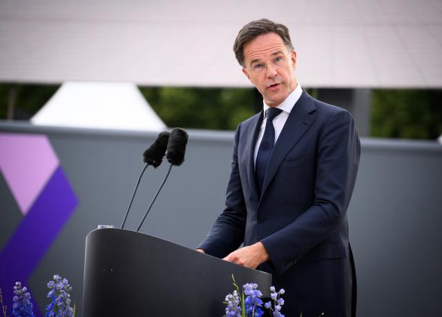 09 July 2025, Berlin: NATO Secretary General Mark Rutte speaks at the ceremony "70 years of Germany in NATO" in the cour d'honneur of the Bendlerblock, the seat of the Federal Ministry of Defense. Germany officially joined NATO as its 15th member on May 6, 1955. Photo: Bernd von Jutrczenka/dpa