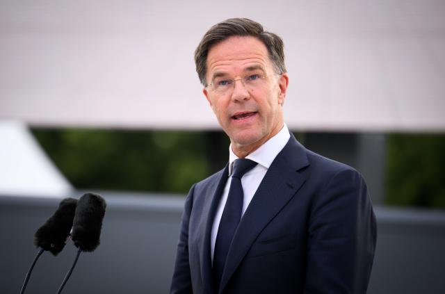 09 July 2025, Berlin: NATO Secretary General Mark Rutte speaks at the ceremony "70 years of Germany in NATO" in the cour d'honneur of the Bendlerblock, the seat of the Federal Ministry of Defense. Germany officially joined NATO as its 15th member on May 6, 1955. Photo: Bernd von Jutrczenka/dpa