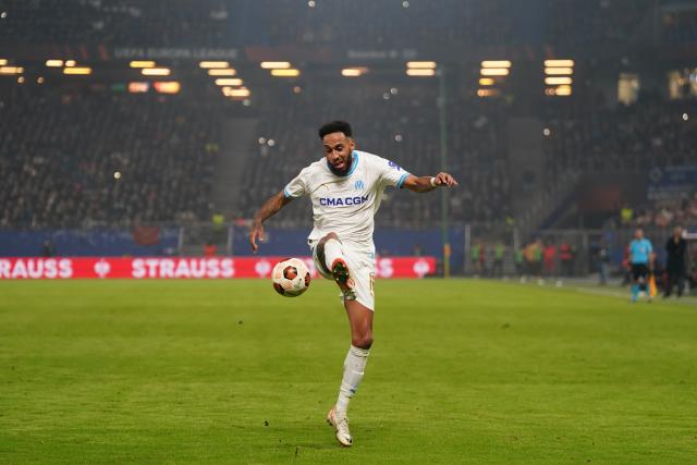 FILED - 15 February 2024, Hamburg: Then Marseille's Pierre-Emerick Aubameyang in action during the UEFA Europa League first leg soccer match between Shakhtar Donetsk and Olympique Marseille. Photo: Marcus Brandt/dpa