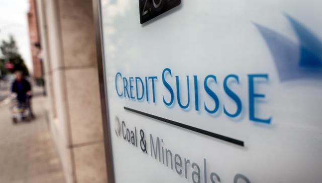 FILED - 11 July 2012, North Rhine-Westphalia, Duesseldorf: The logo of the major Swiss bank Credit Suisse stands outside its offices in Duesseldorf. Photo: picture alliance / dpa