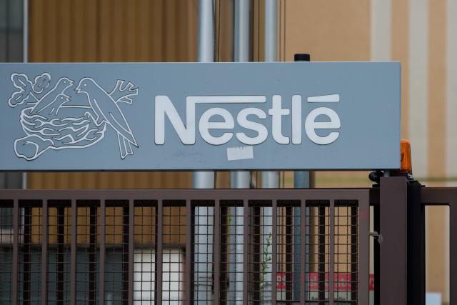 FILED - 13 June 2018, Baden-Wuerttemberg, Ludwigsburg: Nestle logo can be seen on one of its facilities in Germany. Photo: Christoph Schmidt/Deutsche Presse-Agentur GmbH/dpa