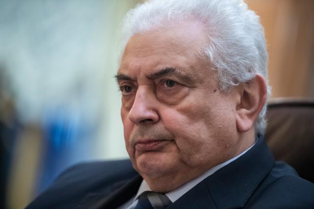 FILED - 23 December 2021, Berlin: Ambassador of the Russian Federation to Germany Sergei Nethayev reacts during an interview at the Russian Embassy. Photo: Christophe Gateau/dpa
