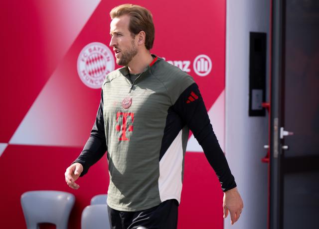 21 October 2025, Bavaria, Munich: Bayern Muncih's Harry Kane arrives at the final training session of the team at the Saebener Strasse training ground, ahead of Wednesday's UEFA Champions League soccer match against FC Brugge. Photo: Sven Hoppe/dpa