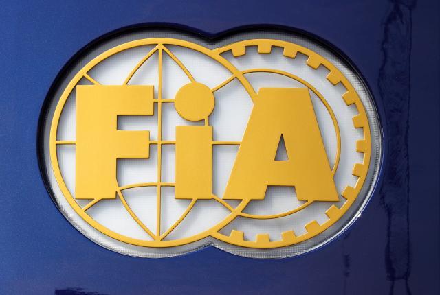 FILED - 20 July 2018, Baden-Württemberg, Hockenheim: The logo of the Fia (Federation Internationale de l'Automobile) in the paddock. Hackers earlier this year gained unauthorized access to a driver portal operated by FIA, a spokesman for the Formula One ruling body confirmed on the sidelines of the Mexican Grand Prix. Photo: Jan Woitas/dpa-Zentralbild/dpa