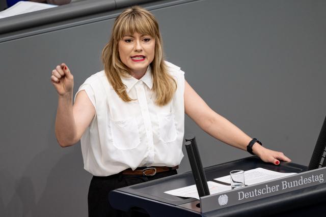 FILED - 27 June 2025, Berlin: Clara Buenger, Member of the German Bundestag, speaks during the session of the Bundestag. The number of deportations from Germany has risen significantly this year, according to government figures released on Saturday. Photo: Fabian Sommer/dpa