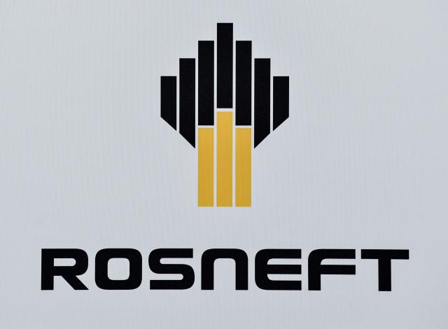 FILED - 22 January 2018, Brandenburg, Schwedt: The logo of the Russian oil company Rosneft, photographed at the PCK refinery in Schwedt an der Oder. Photo: Patrick Pleul/ZB/dpa