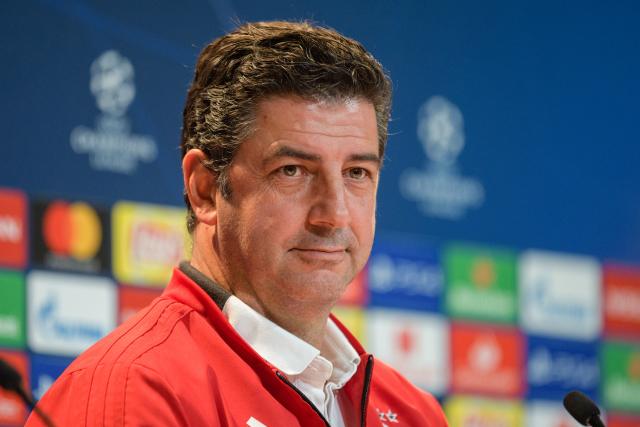 FILED - 26 November 2018, Bavaria, Munich: Benfica Lisbon coach Rui Vitoria attends the press conference at the Allianz Arena, ahead of the UEFA Champions League soccer match against Bayern Munich. Photo: Matthias Balk/dpa