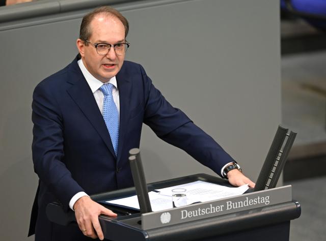 06 November 2025, Berlin: Alexander Dobrindt, Germany's Interior Minister, speaks in the plenary session of the German Bundestag. Photo: Elisa Schu/dpa