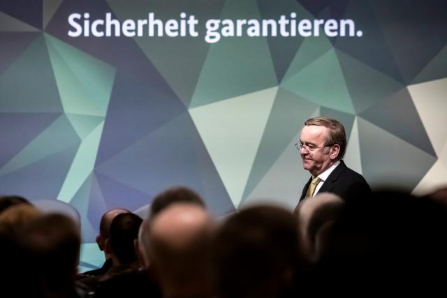 07 November 2025, Berlin: Boris Pistorius, German Minister of Defense, attends the German Armed Forces conference in Berlin. Photo: Christoph Soeder/dpa