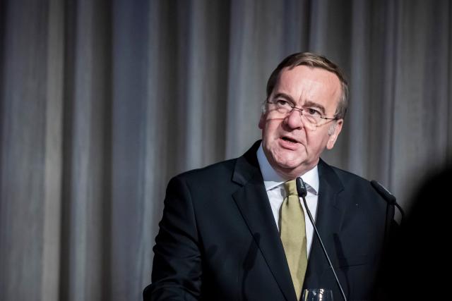 07 November 2025, Berlin: Boris Pistorius, German Minister of Defense, speaks during the German Armed Forces conference in Berlin. Photo: Christoph Soeder/dpa