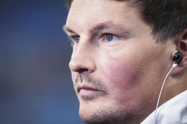 08 November 2025, Hamburg: Hamburger coach Merlin Polzin speaks during an interview ahead of the German Bundesliga soccer match between Hamburger SV and Borussia Dortmund at Volksparkstadion. Photo: Christian Charisius/dpa