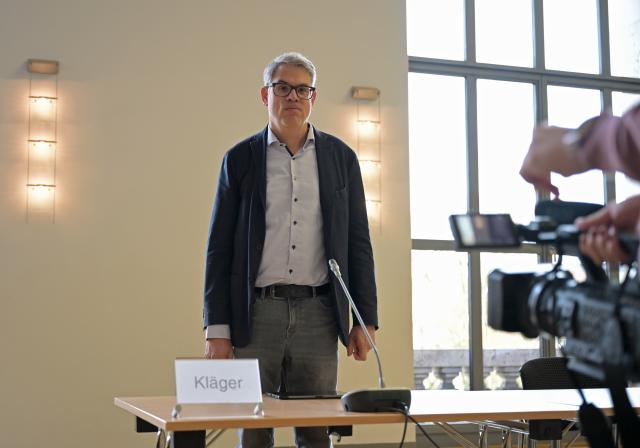 11 November 2025, Bavaria, Munich: Kai Welp, head of Gema's legal department, is a plaintiff in court on behalf of Gema. The case concerns possible copyright infringements by the computer program ChatGPT from the US company OpenAI. The Munich Regional Court considers the use of the lyrics of nine well-known songs by ChatGPT to be an infringement of copyright. This could have far-reaching consequences. Photo: Malin Wunderlich/dpa