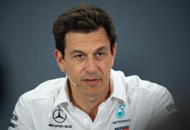 FILED - 26 July 2019, Baden-Wuerttemberg, Hockenheim: Toto Wolff, Team Principal and CEO of Mercedes AMG Petronas Motor-sport Formula One Team, speaks during a press conference. Photo: Sebastian Gollnow/dpa