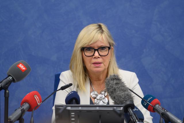 12 November 2025, Saxony-Anhalt, Magdeburg: Mayor of the City of Magdeburg Simone Borris speaks during a press statement on the approval of the Magdeburg Christmas market. Due to discussions about the security concept, Magdeburg's Christmas market has not been approved for the time being. Photo: Klaus-Dietmar Gabbert/dpa