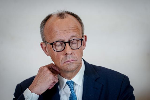 13 November 2025, Berlin: German Chancellor Friedrich Merz of Christian Democratic Union of Germany (CDU) gives a press conference after the Coalition Committee meeting. Photo: Kay Nietfeld/dpa
