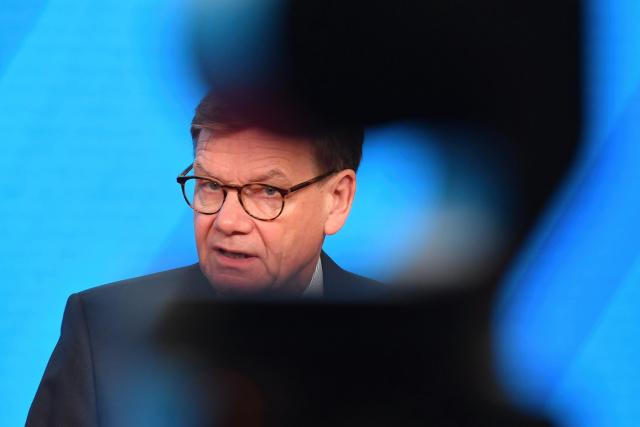 14 November 2025, Berlin: German Foreign Minister Johann Wadephul speak during a press conference with Swiss Foreign Minister Ignazio Cassis (Not Pictured) at the Federal Foreign Office. Photo: Paul Zinken/dpa