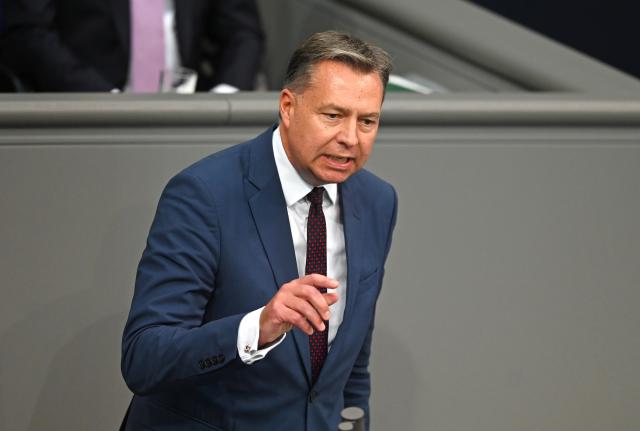 FILED - 06 November 2025, Berlin: Secretary General of the Christian Social Union (CSU) Stephan Mayer speaks in the plenary session of the German Bundestag. Photo: Elisa Schu/dpa
