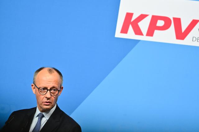 14 November 2025, Berlin: German Chancellor Friedrich Merz speaks during the Federal Assembly of the Christian Democratic Union of Germany (CDU) Local Political Association in the Konrad Adenauer House. Photo: Sebastian Christoph Gollnow/dpa