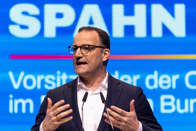 15 November 2025, Baden-Wuerttemberg, Rust: Jens Spahn, Parliamentary group leader of the Christian Democratic Union of Germany (CDU) and the Christian Social Union in Bavaria (CSU) in the Bundestag, speaks during the Junge Union's Germany Day congress. Photo: Philipp von Ditfurth/dpa