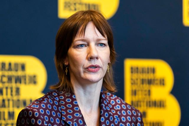 15 November 2025, Lower Saxony, Braunschweig: German actress Sandra Hueller sits attends press conference of the Braunschweig International Film Festival. Hueller is to receive the main prize of the film festival in the evening. Photo: Michael Matthey/dpa