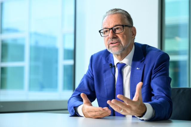 FILED - 08 September 2022, Berlin: Josef Aschbacher, Director General of the European Space Agency (ESA), speaks during an interview with the German Press Agencey (DPA). Photo: Bernd von Jutrczenka/dpa