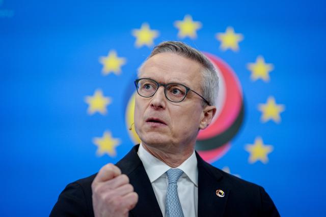 18 November 2025, Berlin: German Minister for Digitalization and State Modernization Karsten Wildberger gives a press conference at the European Digital Sovereignty Summit at the Euref Campus. Photo: Kay Nietfeld/dpa