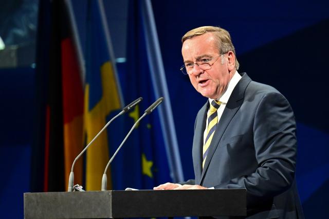 18 November 2025, Berlin: German Minister of Defence, Boris Pistorius, speaks during the Berlin Security Conference 2025, which focuses on strengthening defense capabilities, deterrence and arms production. Photo: Sebastian Christoph Gollnow/dpa
