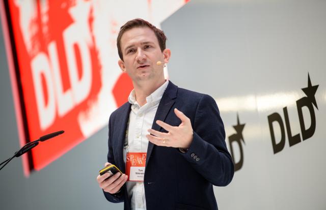 FILED - 21 January 2018, Bavaria, Munich: Atomico partner Tom Wehmeier speaks on the subject "The State Of European Tech" at the Digital Life Design (DLD) conference in Munich. Photo: Matthias Balk/dpa