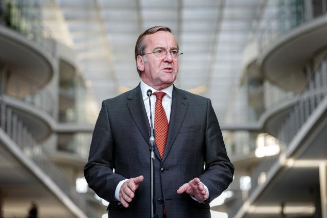 19 November 2025, Berlin: German Minister of Defense Boris Pistorius presents the German Government's space security strategy. Photo: Kay Nietfeld/dpa