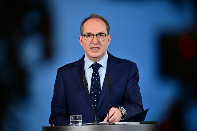 19 November 2025, Berlin: German Minister of the Interior Alexander Dobrindt speaks during a press conference on the cabinet's decisions at the Federal Ministry of the Interior. Photo: Sebastian Christoph Gollnow/dpa