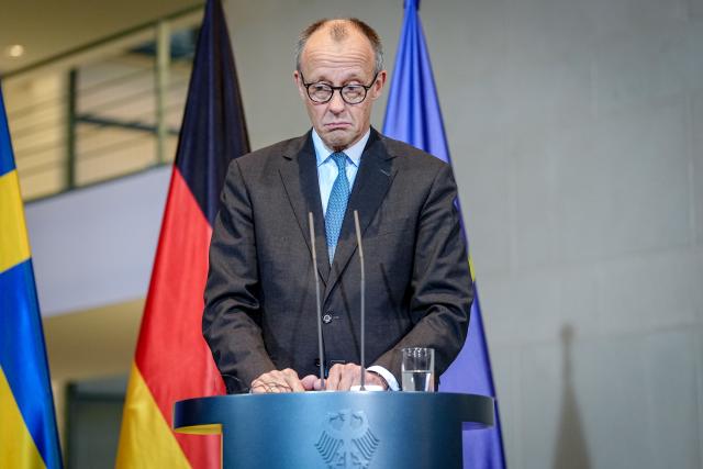 19 November 2025, Berlin: German Chancellor Friedrich Merz gives a press conference in the Federal Chancellery. Photo: Kay Nietfeld/dpa