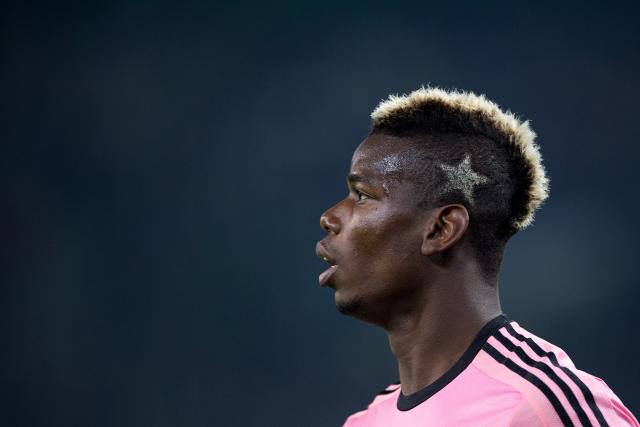 FILED - 03 November 2015, North Rhine-Westphalia, Moenchengladbach: Then Juventus's Paul Pogba reacts during 2015 UEFA Champions League Group D soccer match between Borussia Moenchengladbach and Juventus. Photo: Marius Becker/dpa